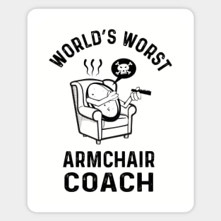 Worst Rugby Armchair Coach 2 Sticker